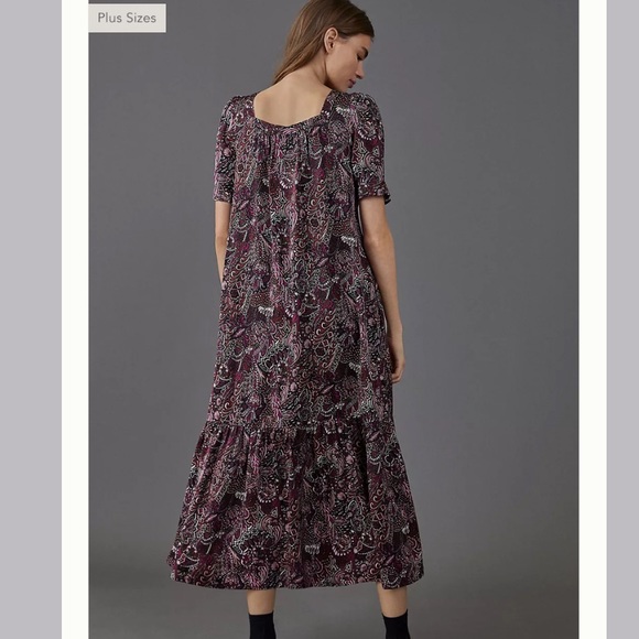 NWT ANTHROPOLOGIE Lisabetta Maxi Dress 1X and XS - Picture 5 of 11